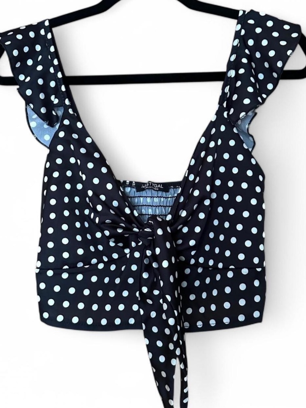 Polka Dot Black Top